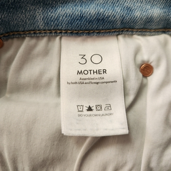 Mother The Mid Rise Dazzler Crop Fray Size 30 - Picture 8 of 9
